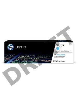 Тонер-картридж HP CF541X (HP 203X) голубой для HP LaserJet M254/M280/M281 2500 страниц.