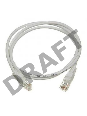 Патч-корд TWT UTP кат.6, с заливными колпачками, 1.0 м, серый Патч-корд TWT UTP кат.6, с заливными колпачками, 1.0 м, серый