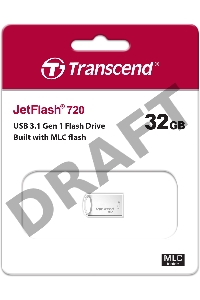 Флеш Диск Transcend 32GB JetFlash 720S (Silver) USB 3.1