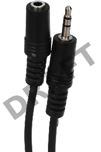 Кабель VCOM VAV7179-1.8M Кабель удлинительный 3.5 Jack (M) - 3.5 Jack (F), стерео, аудио, 1.8м 