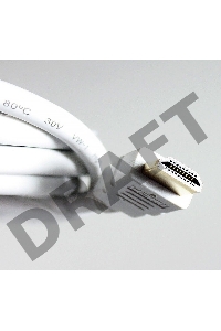 Кабель HDMI 19M/M ver 2.0, 1М, белый  Aopen <ACG711W-1M>     