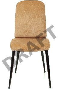 Стул для кухни Бюрократ KF-3_2 комплект 2шт горчичный Velvet 73 металл черный на ножках (KF-3/VELV73_2)