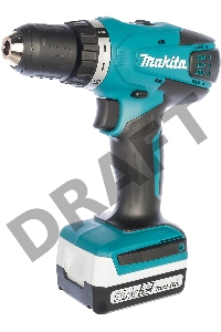 Дрель-шуруповерт Makita DF347DWE Дрель ак,{14.4В,2х1.5Ач Li-ion,БЗП-10мм,0-400\0-1400об\м,30\15Нм,1.4кг,чем,G-серия}