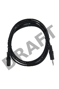 Кабель VCOM VAV7179-1.8M Кабель удлинительный 3.5 Jack (M) - 3.5 Jack (F), стерео, аудио, 1.8м 