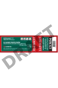 Бумага LOMOND глянцевая, ролик 1270мм, 210 гр/м2, 45м, GLOSSY FOTOPAPER FOR SOLVENT PRINTING PREMIUM