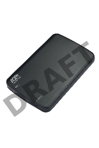 Внешний корпус для HDD/SSD AgeStar 3UB2A12 SATA пластик/алюминий черный 2.5