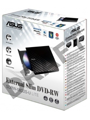 Внешний Привод DVD-RW Asus SDRW-08D2S-U белый USB внешний RTL