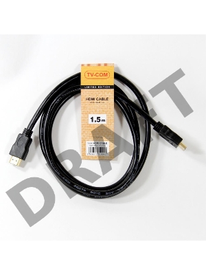 Кабель цифровой TV-COM HDMI19M to HDMI19M, V1.4+3D, 1.5m <CG150S-1.5M>
