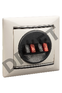 Розетка для динамиков двойная БЕЛ VLN Розетка для динамиков двойная БЕЛ VLN