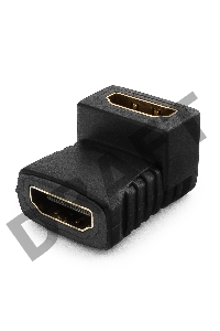 Переходник Gembird Переходник HDMI-HDMI  19F/19F, угловой, золотые разъемы, пакет A-HDMI-FFL