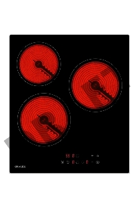 Встраиваемая электрическая панель Graude EK 45.0 S / 45 см, Электрическая,  стеклокерамика, 5.1 х 45 х 52 см, 9 ступеней нагрева, Функция таймера, Индикация нагрева, Индикация красного цвета,  Автоматическое отключение, защита от детей, сенсороное управле