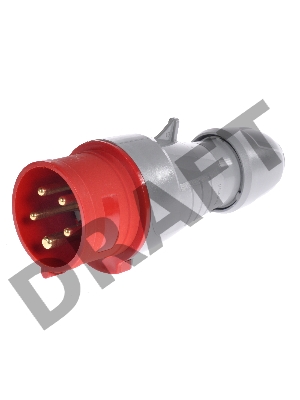 Вилка моб. 16А 3К+Н+З 380В IP44 Вилка моб. 16А 3К+Н+З 380В IP44