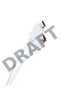 Кабель HDMI 19M/M ver 2.0, 1М, белый  Aopen <ACG711W-1M>     