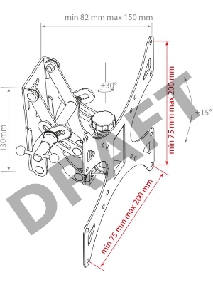 Кронштейн Arm media LCD-301 black, настенный, 15