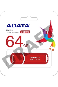 Флеш Диск 64GB ADATA UV150, USB 3.0, Красный