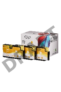 Набор струйных картриджей Sakura CZ136A (№711 Yellow 3-pack) для HP, желтый, 26 мл. (3шт)