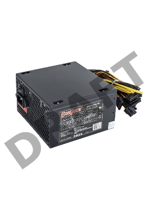 Блок питания 600W Exegate 600NPXE(+PFC), ATX, black, 12cm fan, 24+(4+4)p, (6+2)p PCI-E, 3*SATA