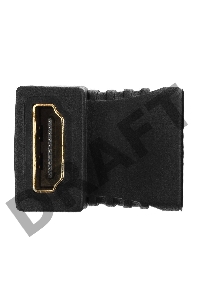 Переходник Gembird Переходник HDMI-HDMI  19F/19F, угловой, золотые разъемы, пакет A-HDMI-FFL