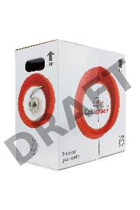 Кабель Cablexpert, UTP5e, 4 пары, 0.48 мм, медь, однож., 100 м, Fluke Test, серый