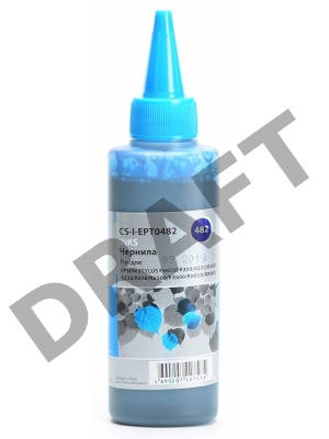 Чернила Cactus CS-I-EPT0482 голубой (100мл) Epson Stylus Photo R200/R220/R300/R320/R340