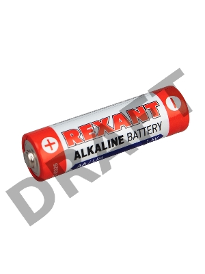 Алкалиновая батарейка AA/LR6 1,5 V REXANT