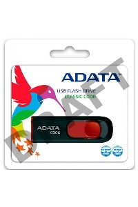 Флеш Диск ADATA Flash Drive 32Gb С008 AC008-32G-RKD {USB2.0, Black-Red}