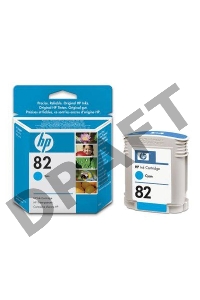 Картридж струйный HP №82 C4911A голубой для HP DJ 500/800 (69мл)