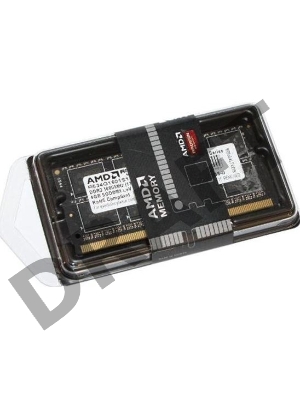 Модуль памяти 4GB AMD Radeon™ DDR3 1600 SO DIMM R5 Entertainment Series Black R534G1601S1S-U Non-ECC, CL11, 1.5V, Retail