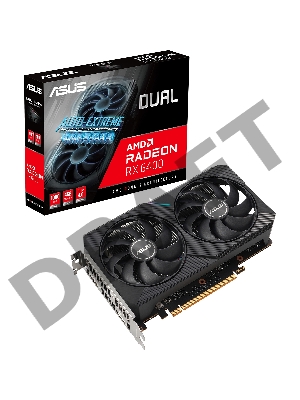 Видеокарта Asus PCI-E 4.0 DUAL-RX6400-4G AMD Radeon RX 6400 4096Mb 64 GDDR6 2039/16000 HDMIx1 DPx1 HDCP Ret
