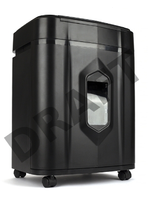 Шредер Heleos АП23-4 черный с автоподачей (секр.P-4) фрагменты 145лист. 23лтр. скрепки скобы пл.карты