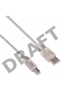 Кабель USB2.0 Buro USB2.0-AM/BM-3-TRANS USB A (m)/USB B (m) 3м