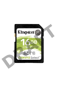 Флеш карта SDHC 128Gb Class10 Kingston <SDS2/128GB>, Canvas Select 100R CL10 UHS-I