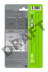 Фотобумага Cactus CS-MA623050 A6/230г/м2/50л./белый матовое для струйной печати