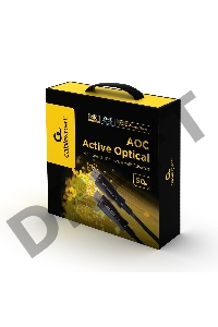 Активный оптический кабель HDMI Cablexpert, 50м, v2.0, 19M/19M, AOC Premium Series, позол.разъемы, экран, коробка