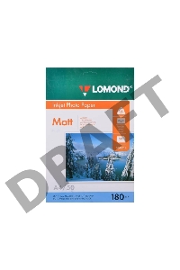 Фотобумага Lomond 0102068 A5/180г/м2/50л./белый матовое для струйной печати