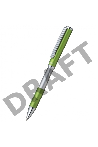 Ручка шариковая Zebra SLIDE (BP115-LG) авт. телескопич.корпус светло-зеленый синие чернила коробка подарочная