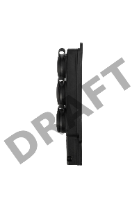 Розетка (колодка) штепсельная трехместная влагозащищенная 2P+PE 230V, 16 А, IP44 каучук PROconnect