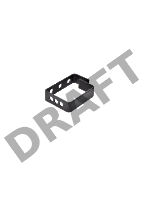 Органайзер кабельный одинарный 65x45 мм, цвет черный