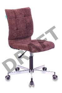 Кресло Бюрократ CH-330M/LT-10 без подлокотников темно-коричневый Light 10 крестовина металл