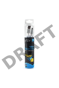 Кабель USB 2.0 Cablexpert CC-U-mUSB02S-3M, AM/microB, серия Ultra, длина 3м, серебристый, блистер