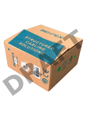 Кабель сетевой UTP 4 пары cat6 solid 0.55мм Cu 305м серый