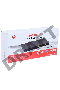 Разветвитель HDMI Spliitter 1=>8  2.0v, VCOM <DD428>