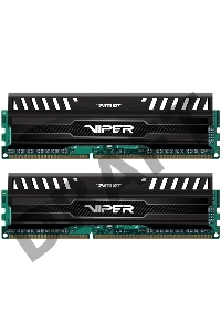 Модуль памяти Patriot DIMM DDR3 VIPER3 16Gb KIT (8GbX2) 1600MHz CL9 [PV316G160C9K] Black