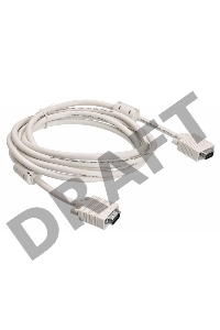 Кабель Buro CAB016S-10 VGA (m) VGA (m) 3м феррит.кольца серый