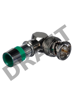 Разъемы Kramer Electronics CC-BNC-R6 (CON-COMP-BNC/M/RA/RG-6) BNC угловые компрессионные для коаксиального кабеля RG-6 (BC-1X)