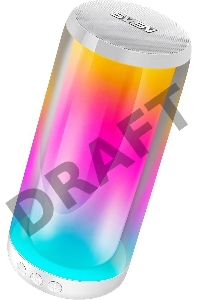 Мобильные колонки SVEN PS-265 1.0 белые  (10W, mini Jack, USB, Bluetooth, micro SD, подсветка, USB Type-C, 2000 мA)