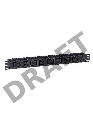 Блок розеток горизонтальный ExeGate ServerPro PDU-19H014 Al-8C19-C20, 19 Блок розеток горизонтальный ExeGate ServerPro PDU-19H014 Al-8C19-C20, 19