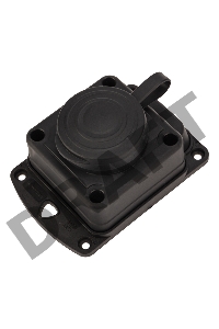 Розетка штепсельная влагозащищенная стационарная ОУ, 2P+PE 230V,16 А, IP44 каучук PROconnect