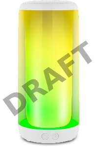 Мобильные колонки SVEN PS-265 1.0 белые  (10W, mini Jack, USB, Bluetooth, micro SD, подсветка, USB Type-C, 2000 мA)