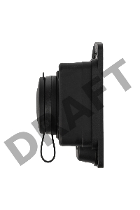 Розетка штепсельная влагозащищенная стационарная ОУ, 2P+PE 230V,16 А, IP44 каучук PROconnect